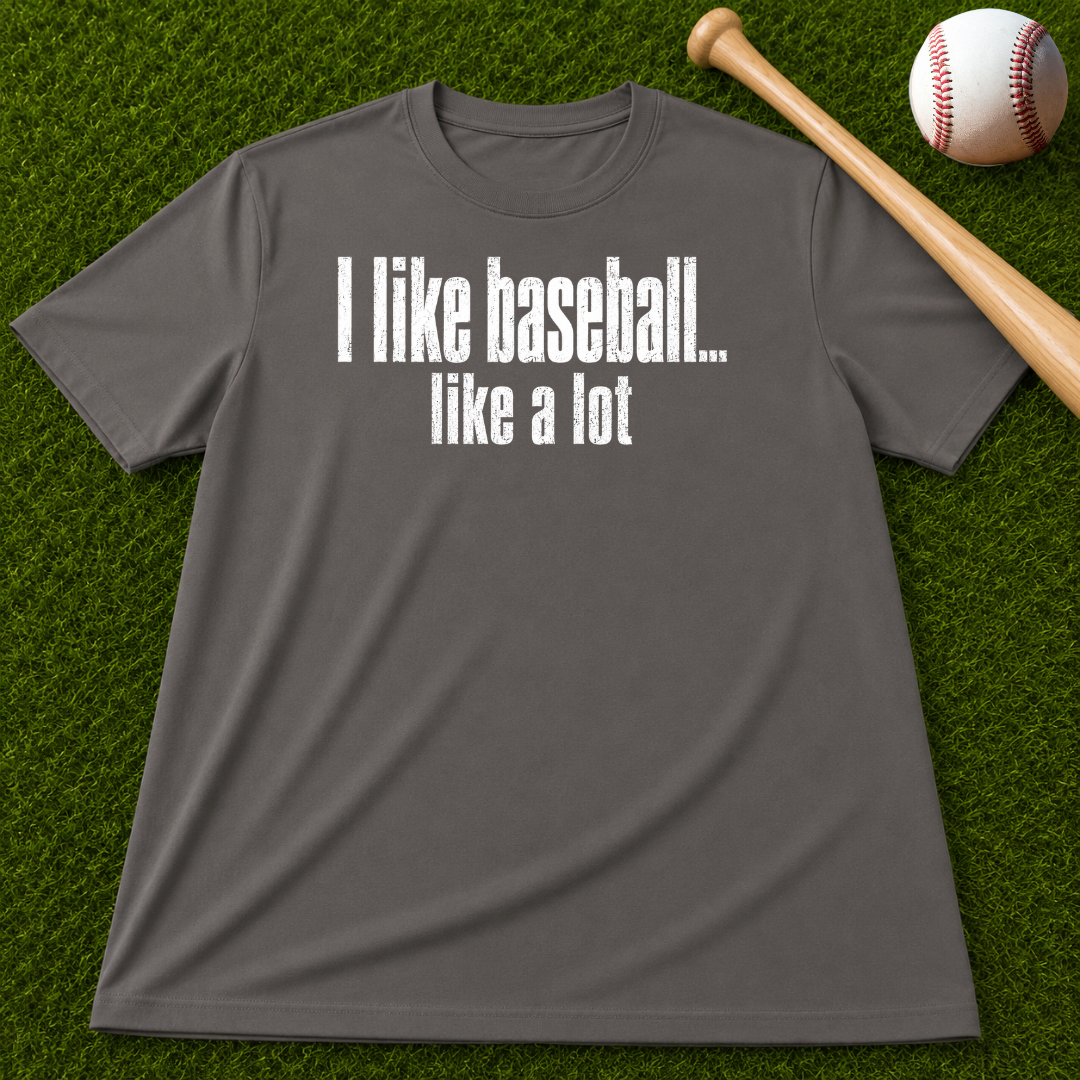 Adult Unisex "I Like Baseball...like a lot Garment-Dyed T-shirt