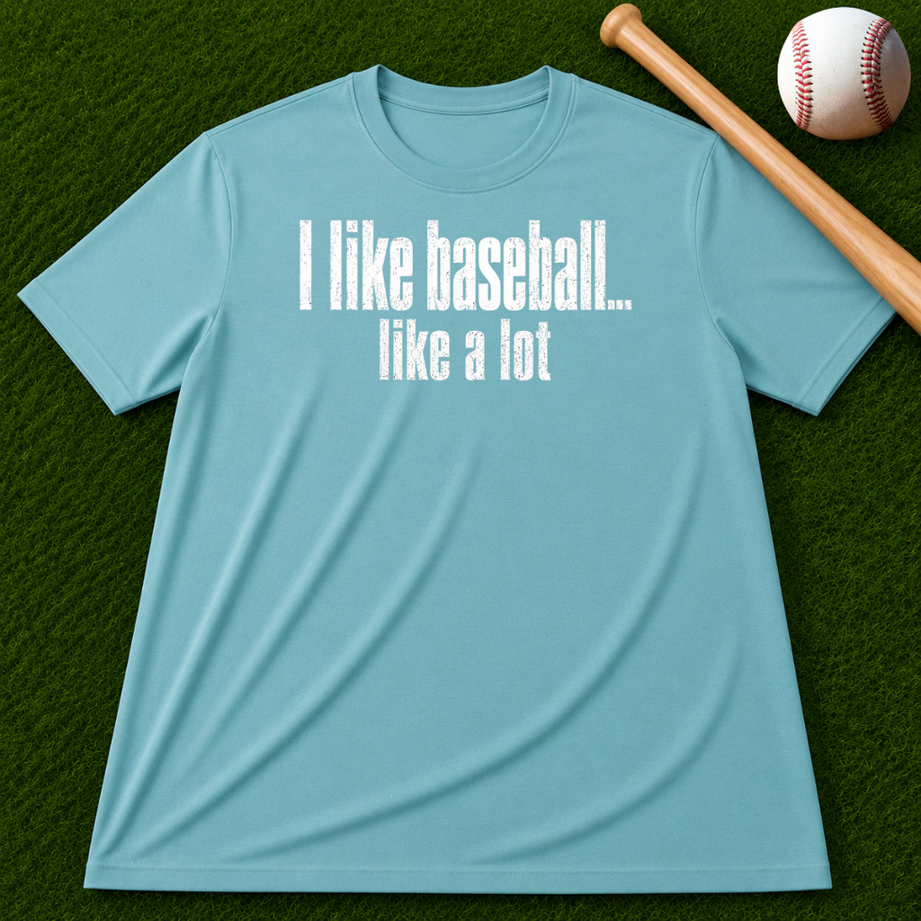 Adult Unisex "I Like Baseball...like a lot Garment-Dyed T-shirt