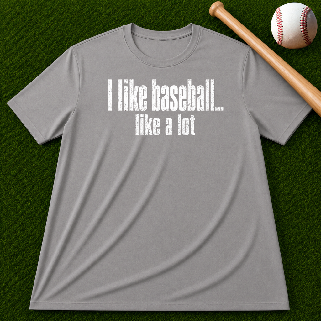 Adult Unisex "I Like Baseball...like a lot Garment-Dyed T-shirt