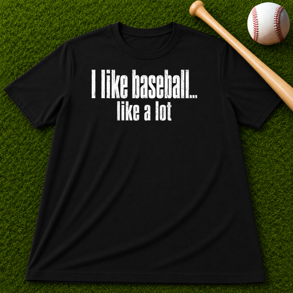 Adult Unisex "I Like Baseball...like a lot Garment-Dyed T-shirt
