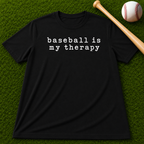 Adult Unisex "baseball is my therapy" Comfort Colors Garment-Dyed T-shirt