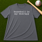 Adult Unisex "baseball is my therapy" Comfort Colors Garment-Dyed T-shirt
