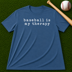 Adult Unisex "baseball is my therapy" Comfort Colors Garment-Dyed T-shirt