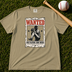 Adult Unisex Wanted Chin Music Baseball Pitcher Comfort Colors Garment-Dyed T-shirt