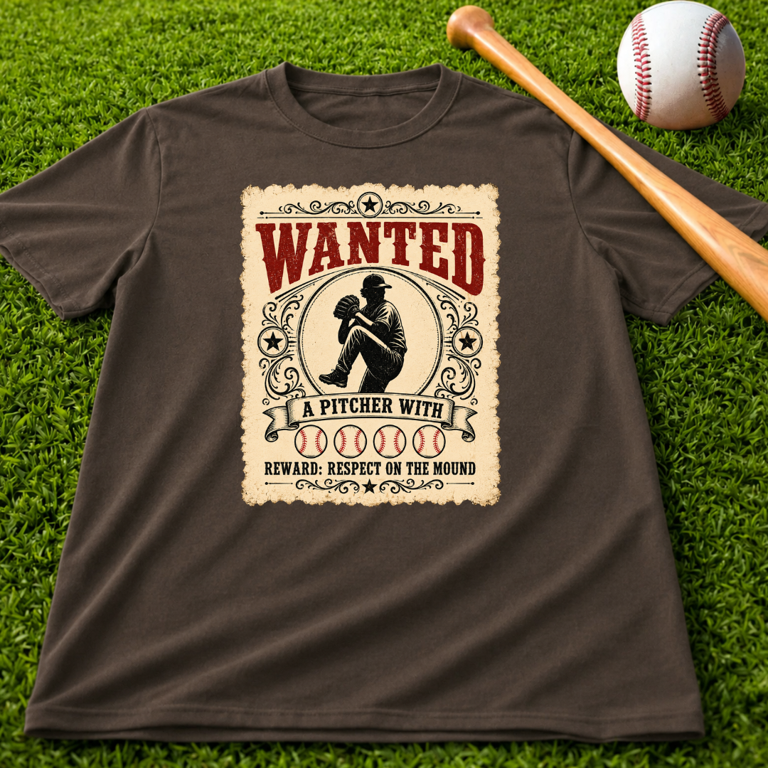 Adult Unisex "Wanted A Pitcher With Balls" Baseball Pitcher Garment-Dyed T-shirt
