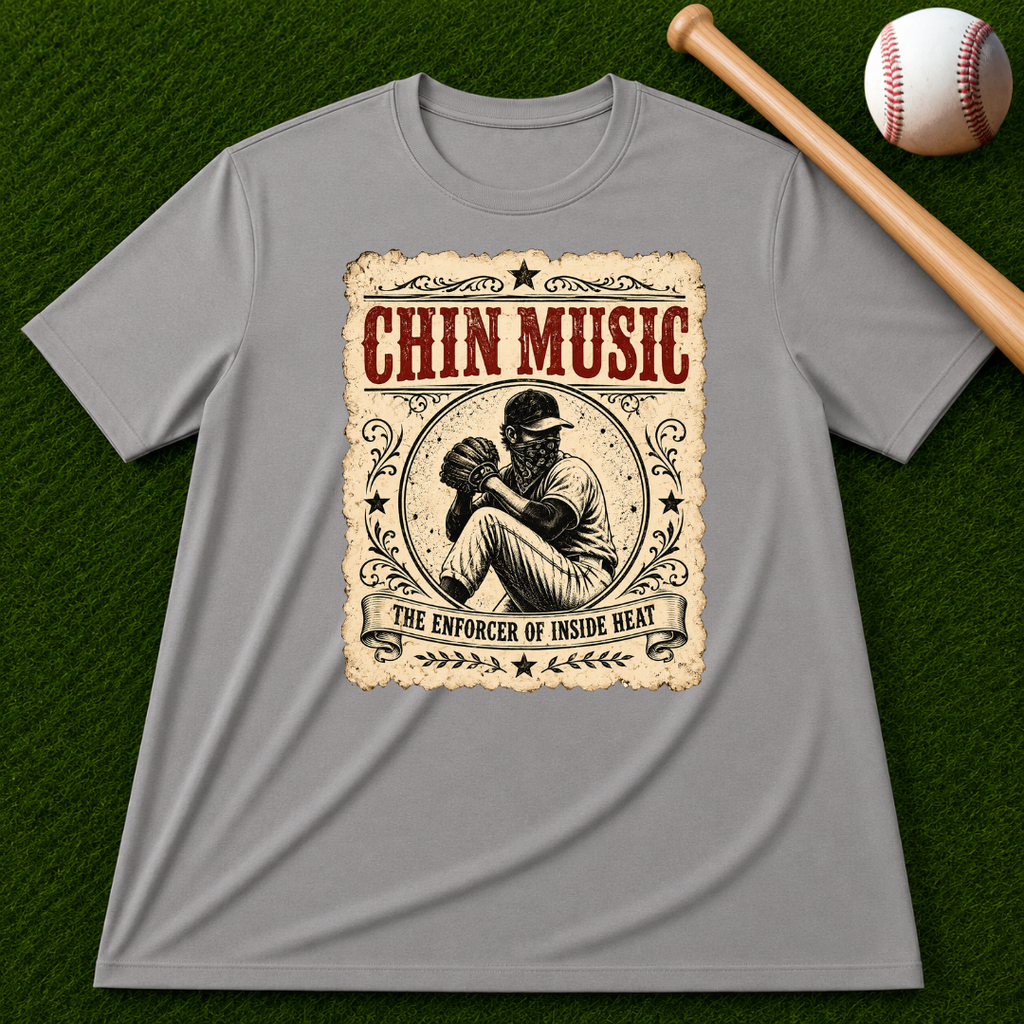 Adult Unisex "Chin Music Enforcer of Heat" Baseball Pitchers Comfort Colors Garment-Dyed T-shirt