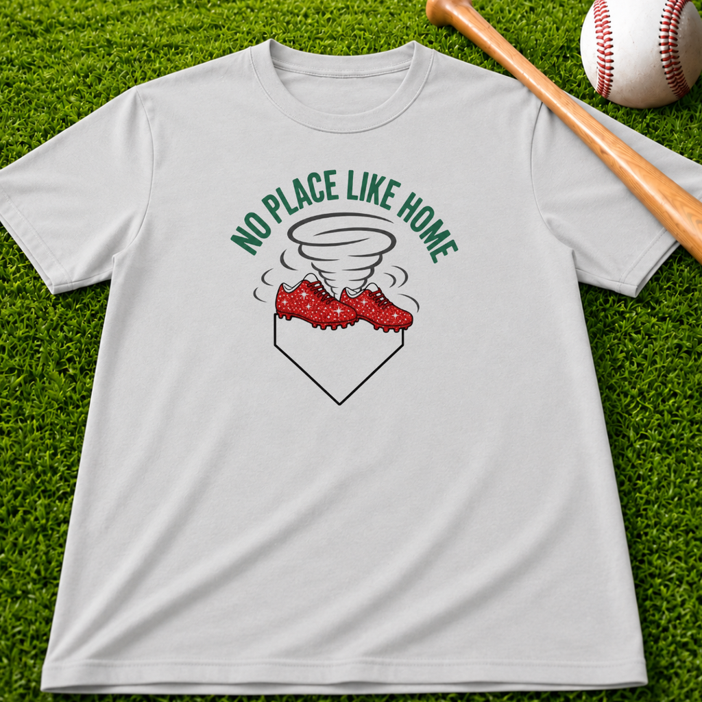 No Place Like Home Tornado Pocket Tee — Storm/Weather Graphic T-Shirt
