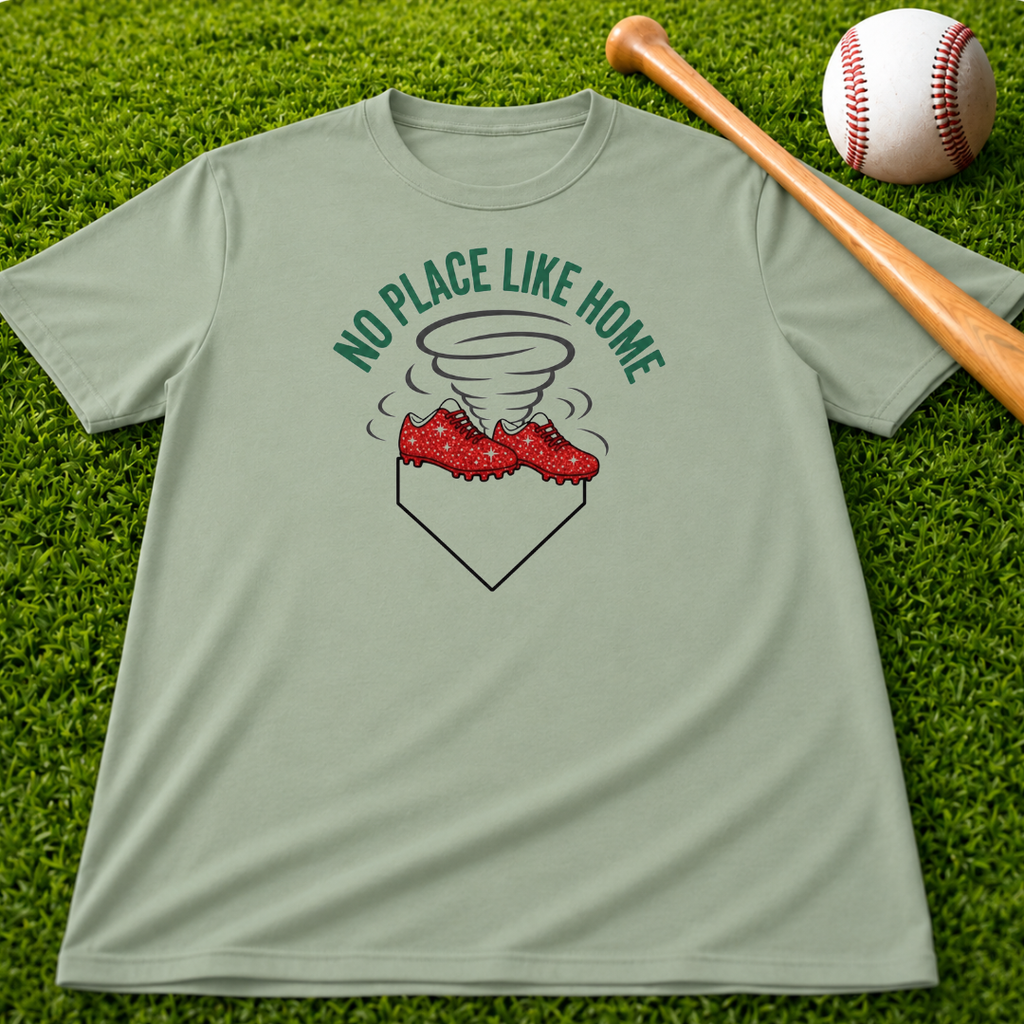 No Place Like Home Tornado Pocket Tee — Storm/Weather Graphic T-Shirt