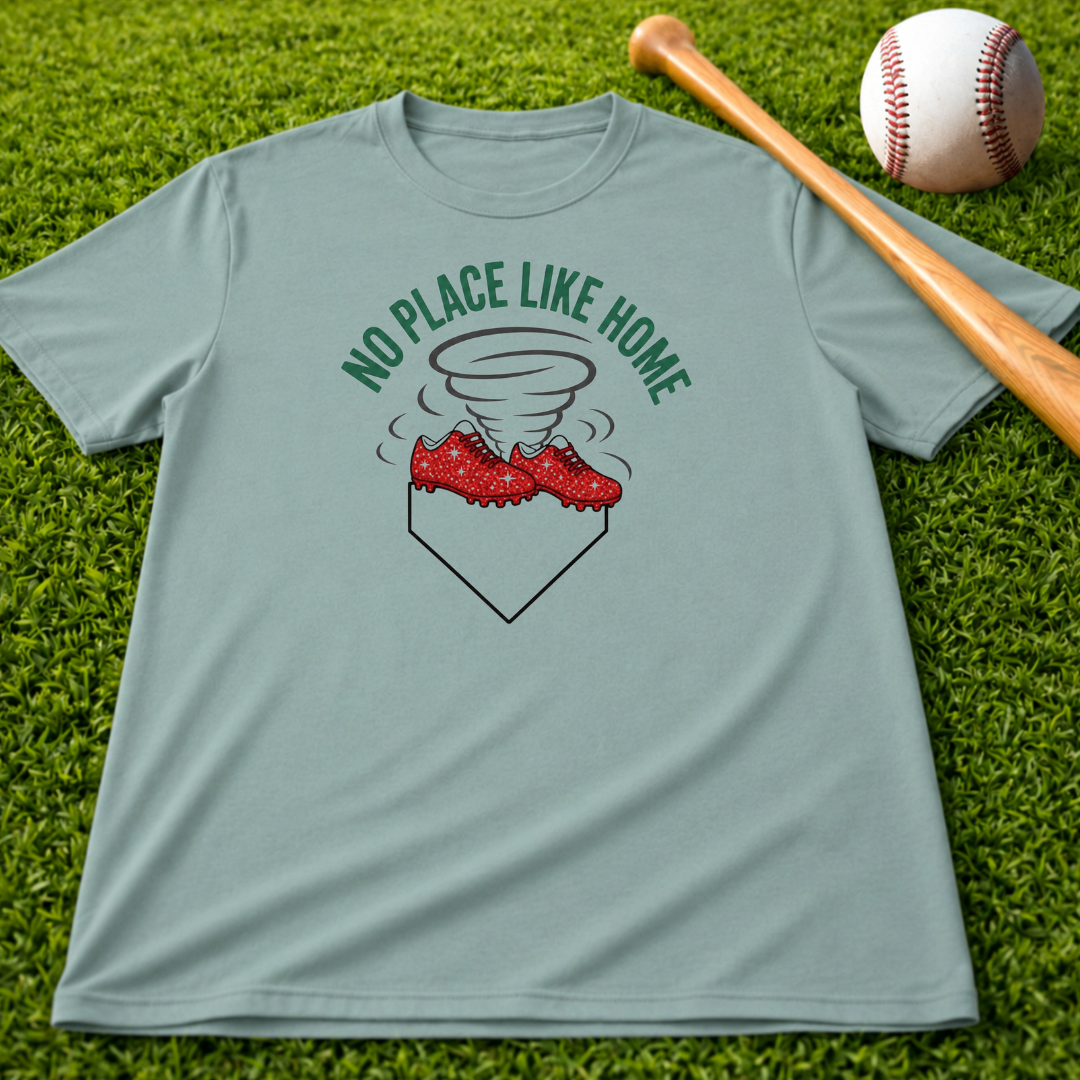 No Place Like Home Tornado Pocket Tee — Storm/Weather Graphic T-Shirt
