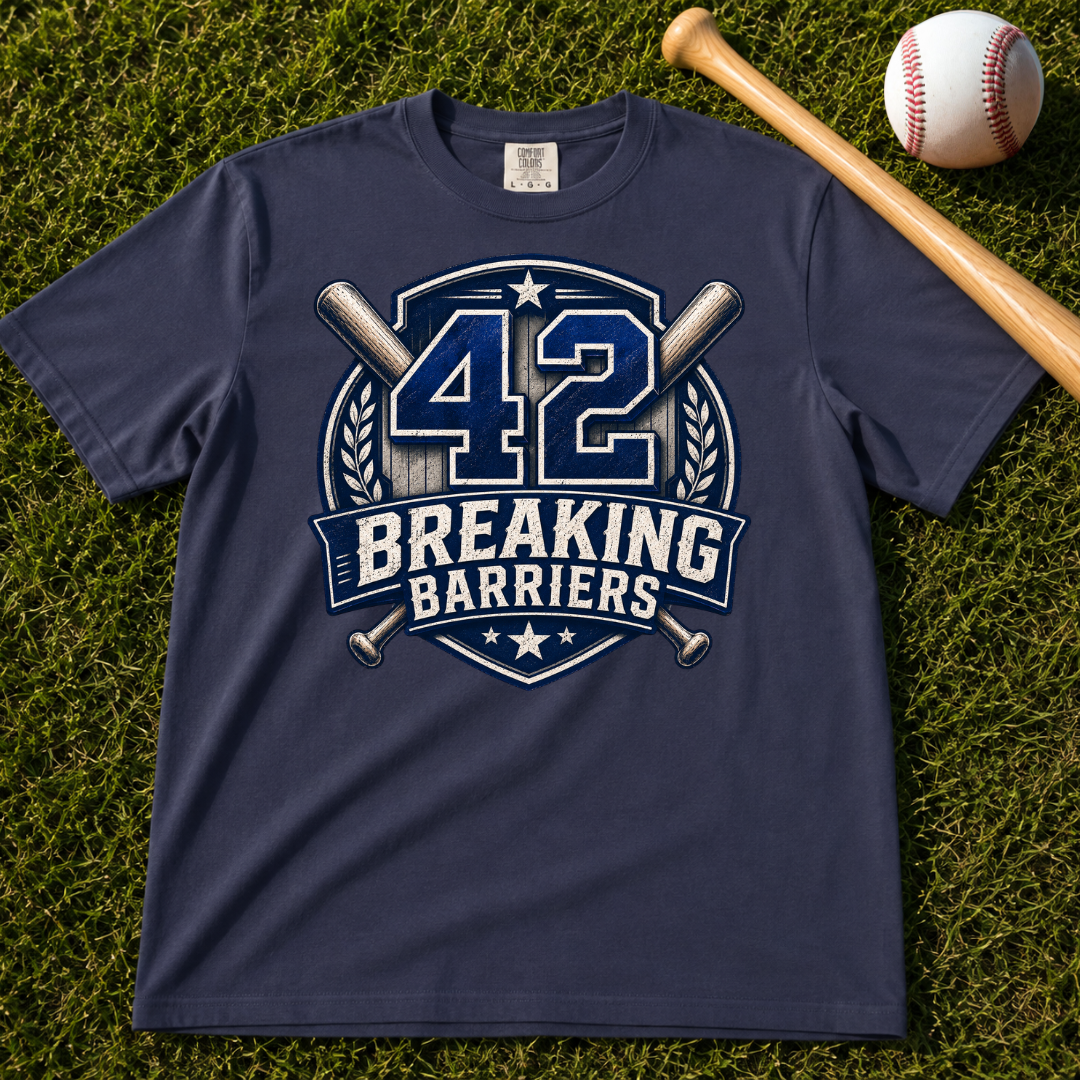 Breaking Barriers 42 Baseball T-Shirt Unisex