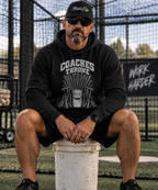 Coaches Throne Baseball Bucket Hoodie — Sports Coach Gift Pullover