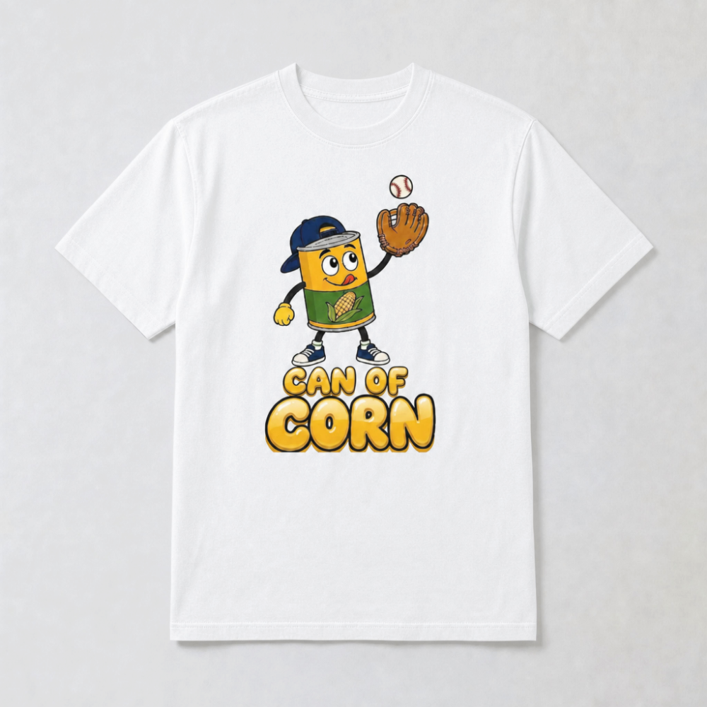 Can of Corn Baseball T-Shirt