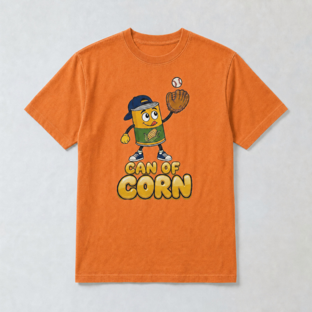 Can of Corn Baseball T-Shirt