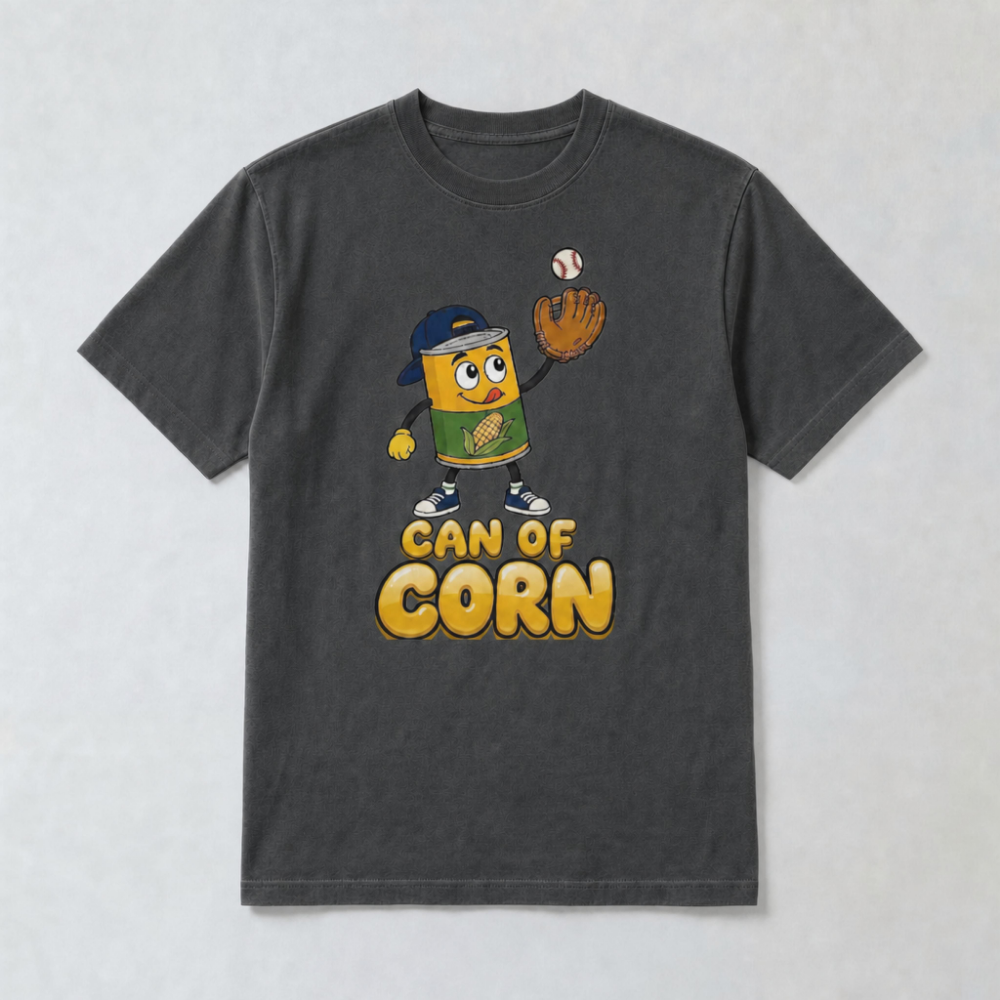 Can of Corn Baseball T-Shirt