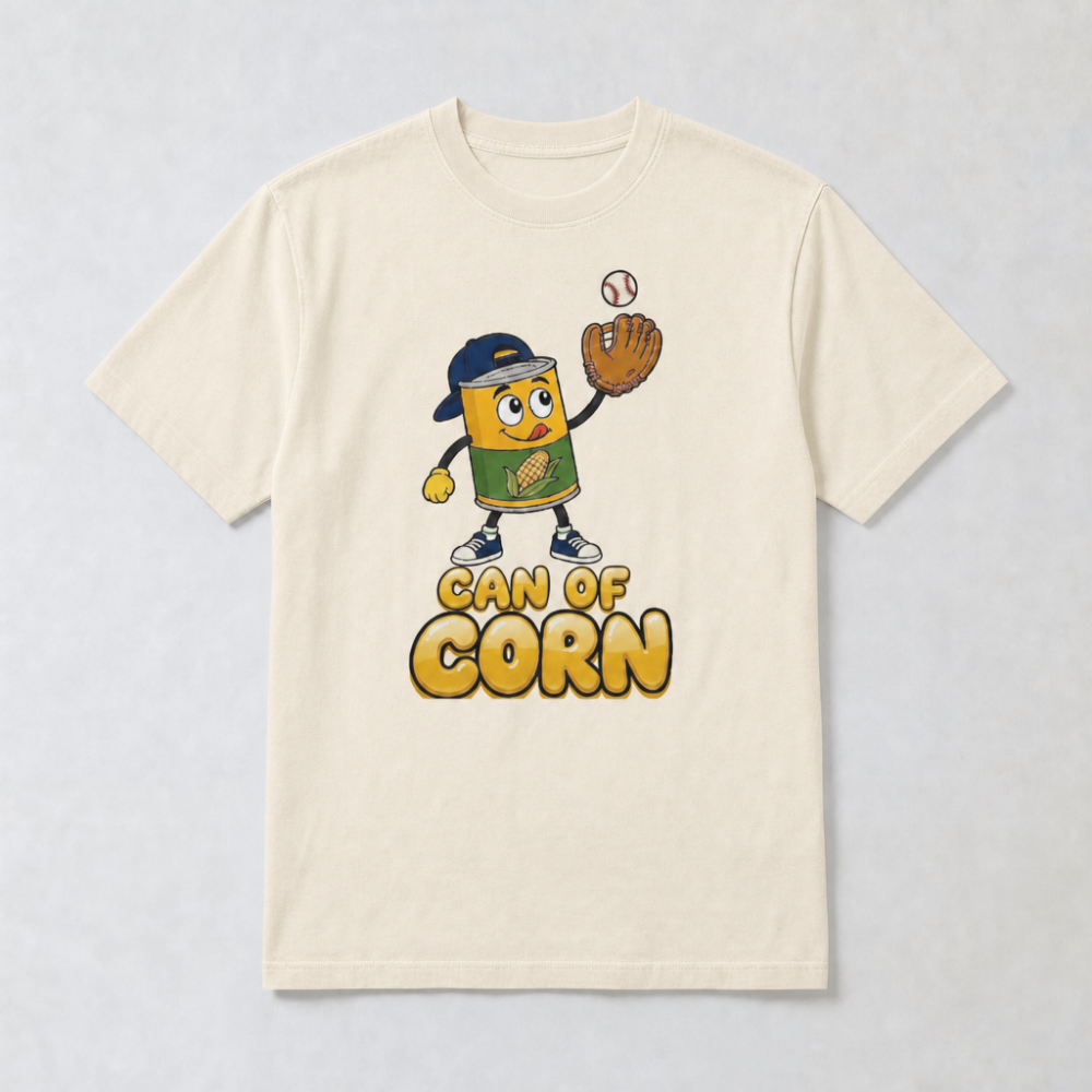 Can of Corn Baseball T-Shirt