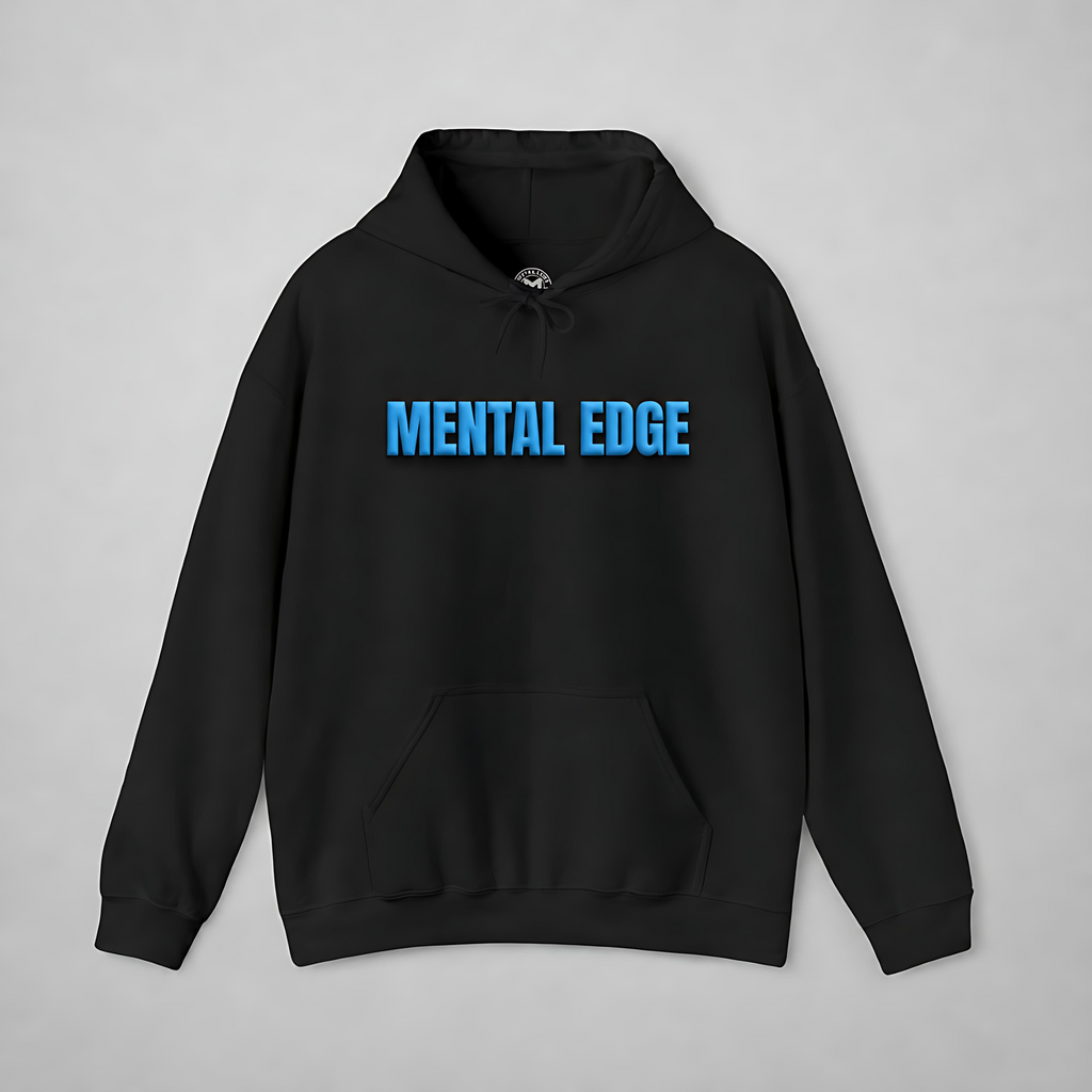 The Mental Edge Neon Blue Puff Hoodie