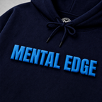 The Mental Edge Neon Blue Puff Hoodie