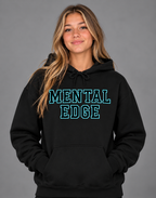 Mental Edge Teal Varsity Hoodie in black