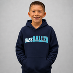 Youth BASEBALLER Teal Hoodie