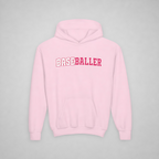 Youth BASEBALLER Hot Pink Hoodie