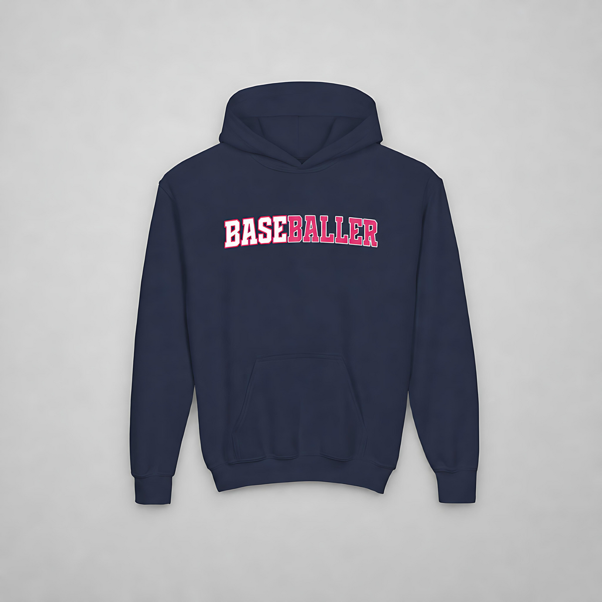 Youth BASEBALLER Hot Pink Hoodie