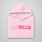 Youth BASEBALLER Hot Pink Hoodie