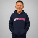 Youth BASEBALLER Hot Pink Hoodie
