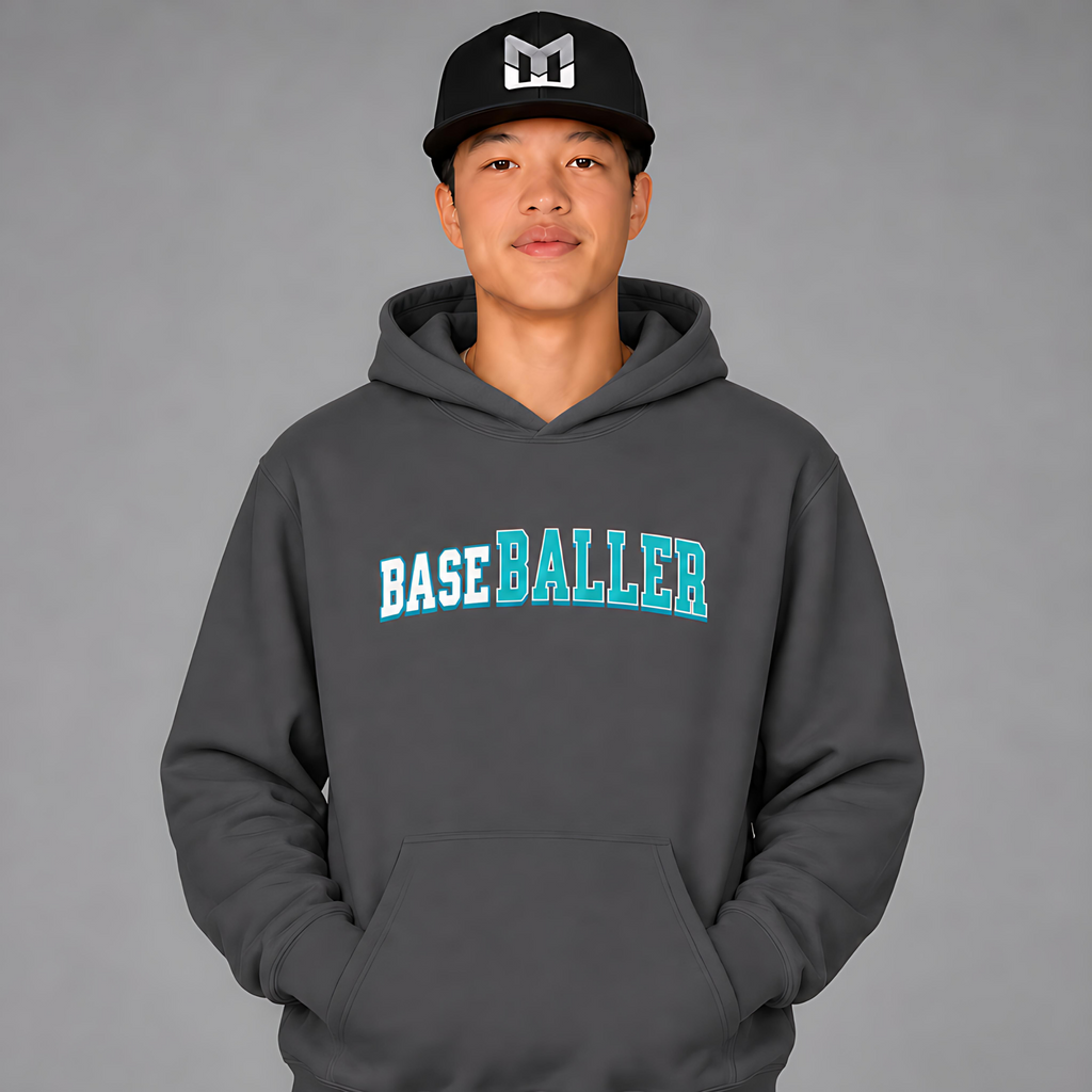 BASEBALLER Teal Hoodie