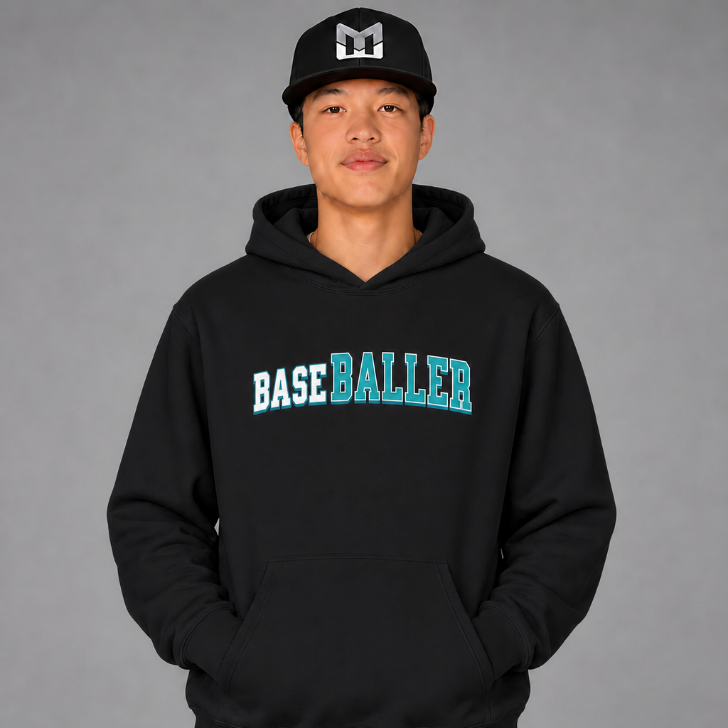 BASEBALLER Teal Hoodie
