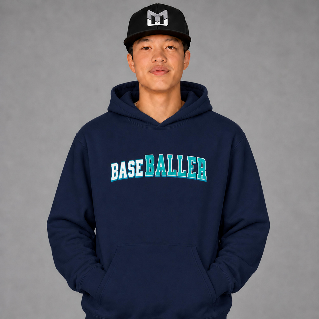 BASEBALLER Teal Hoodie