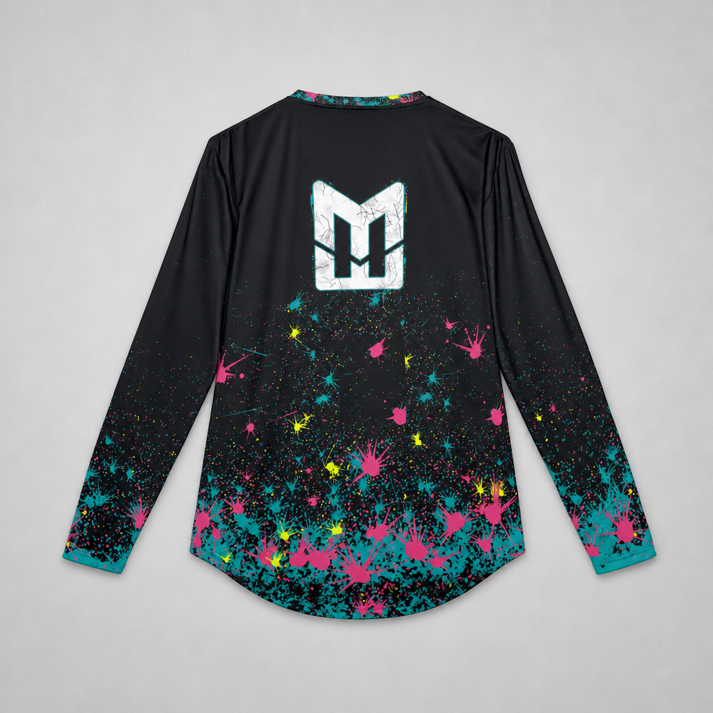 Mental Edge Neon Loud Splatter UV Long Sleeve