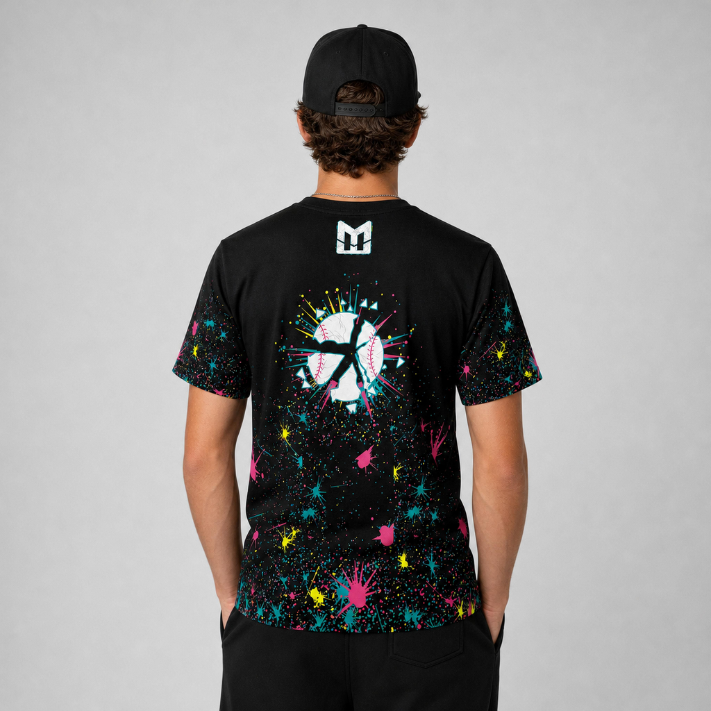 Mental Edge Neon Loud Splatter Tee