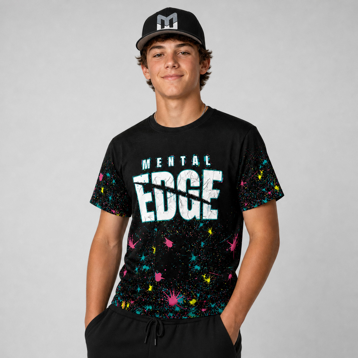 Mental Edge Neon Loud Splatter Tee
