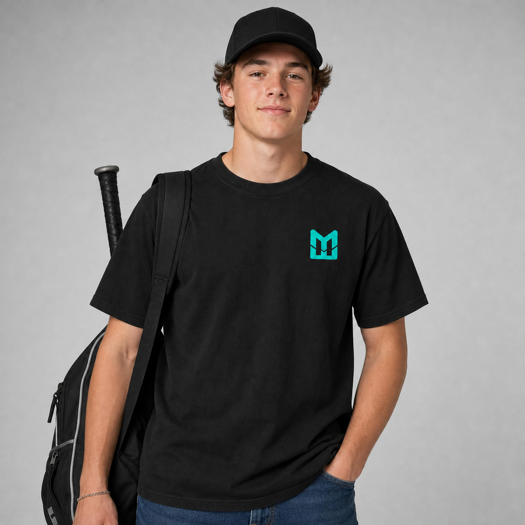 Mental Edge Heavyweight Tee – Teal Logo