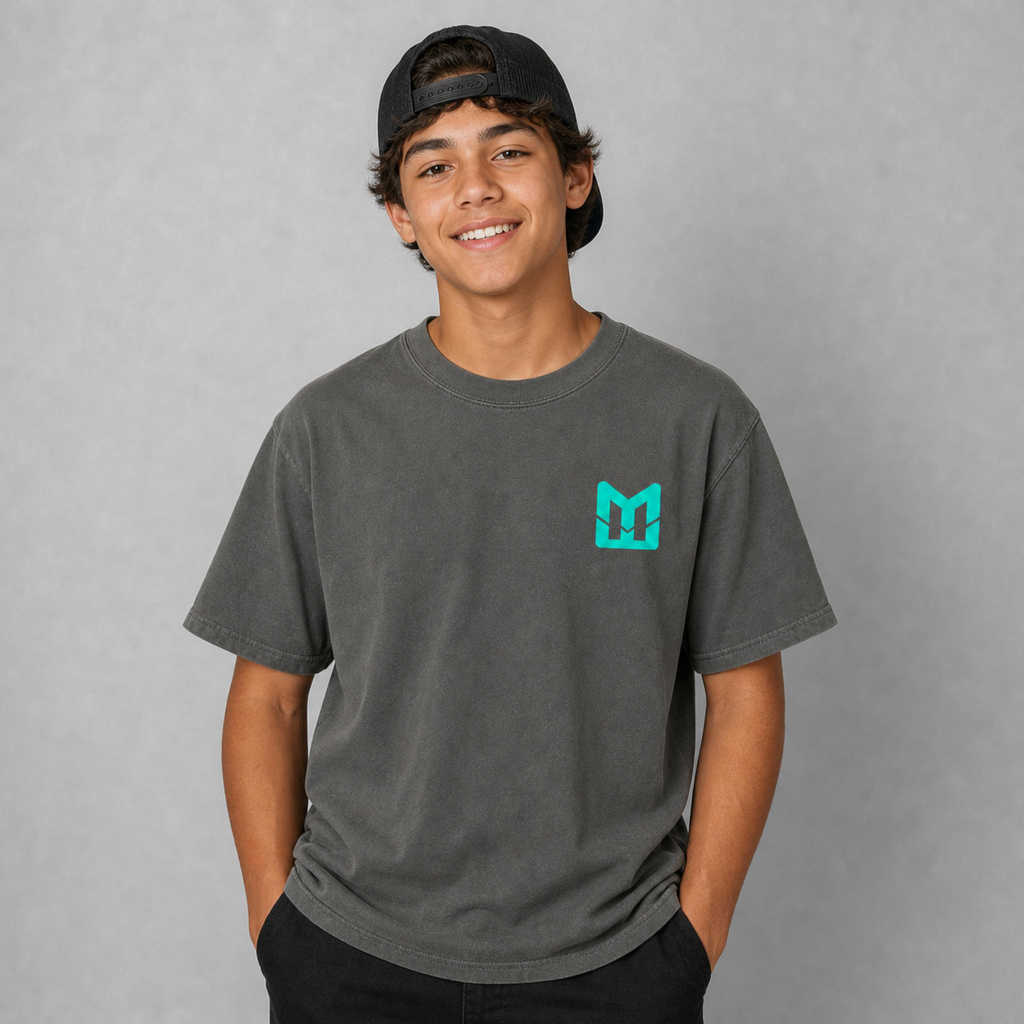 Mental Edge Heavyweight Tee – Teal Logo