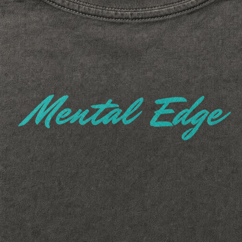 Mental Edge Heavyweight Tee – Teal Logo