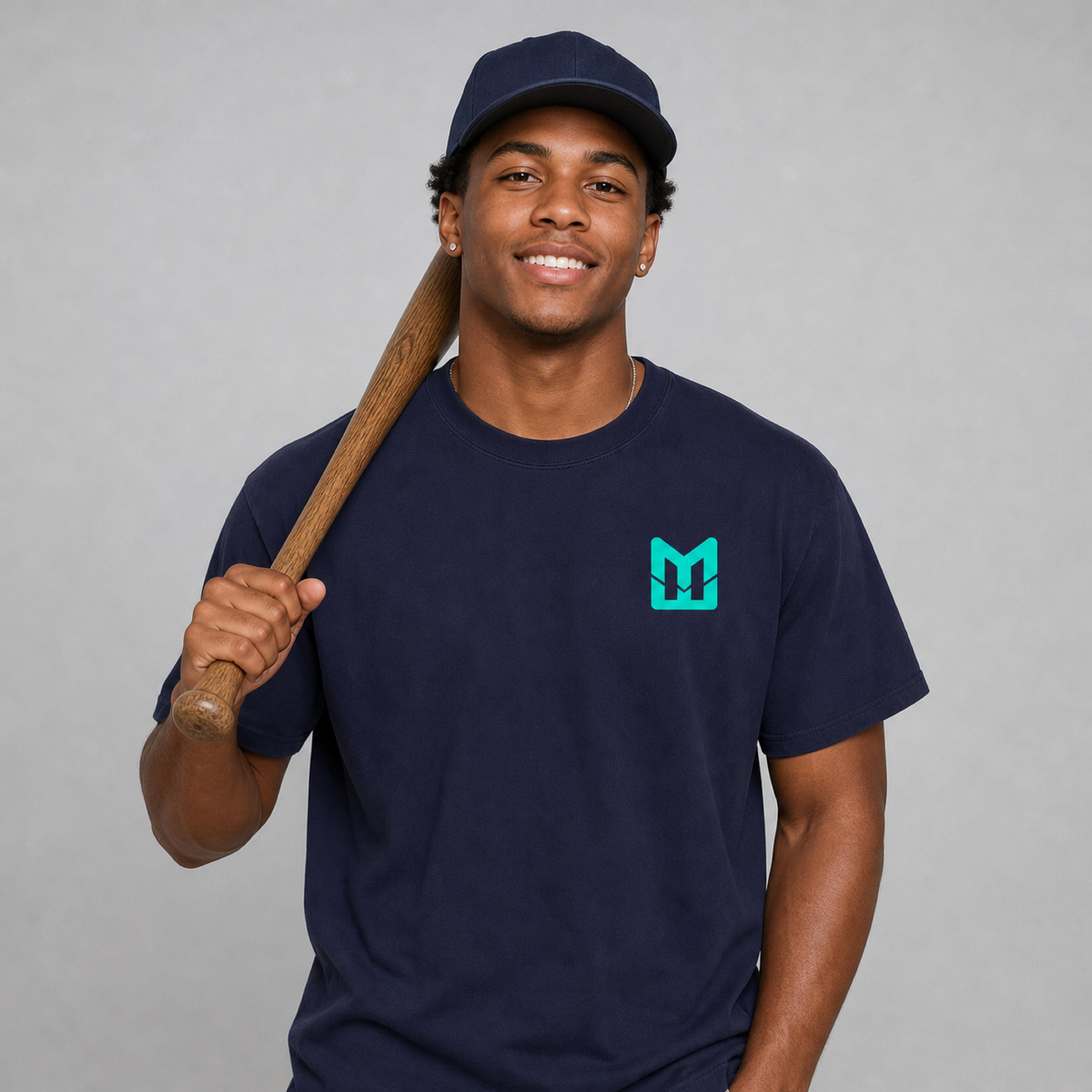 Mental Edge Heavyweight Tee – Teal Logo