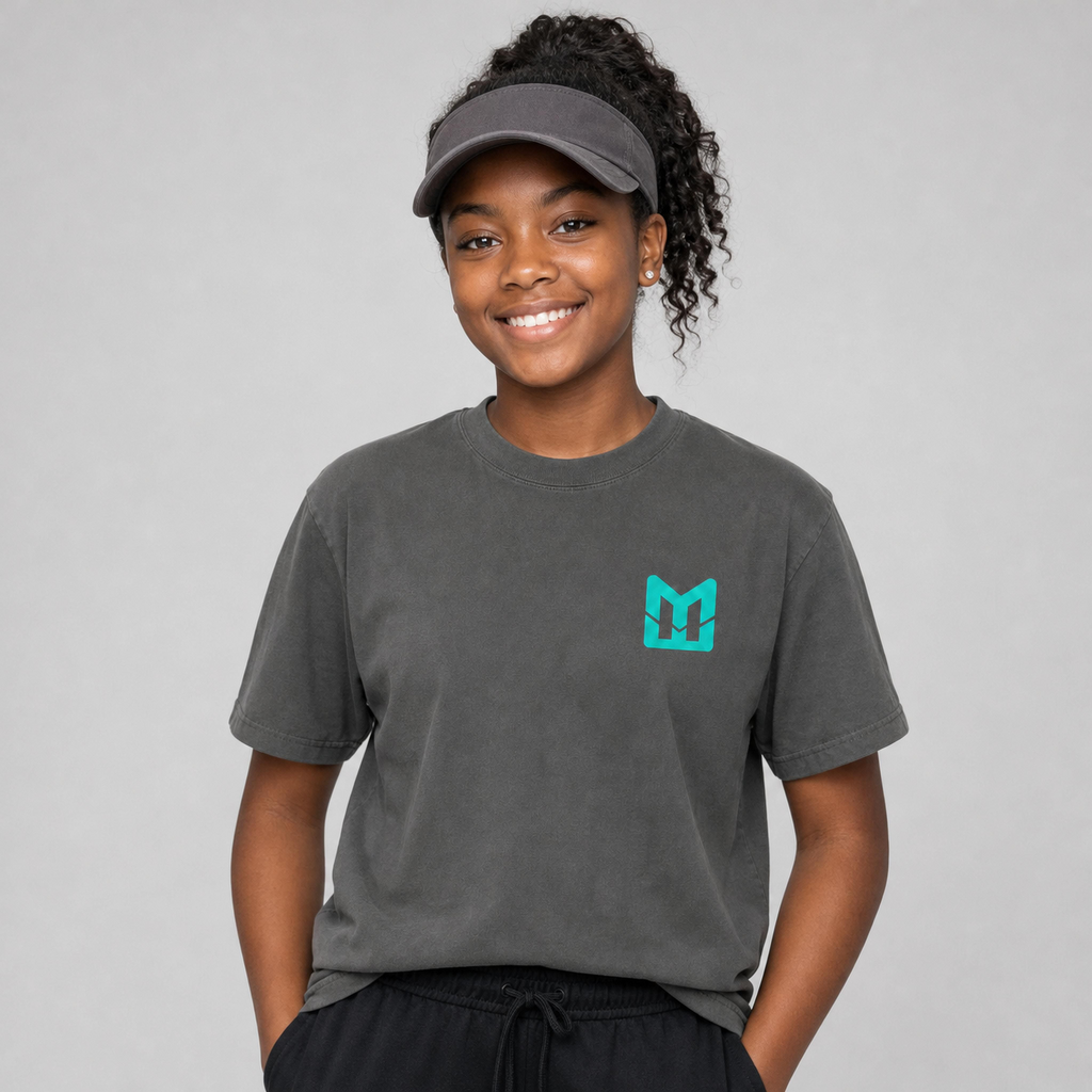 Mental Edge Heavyweight Tee – Teal Logo