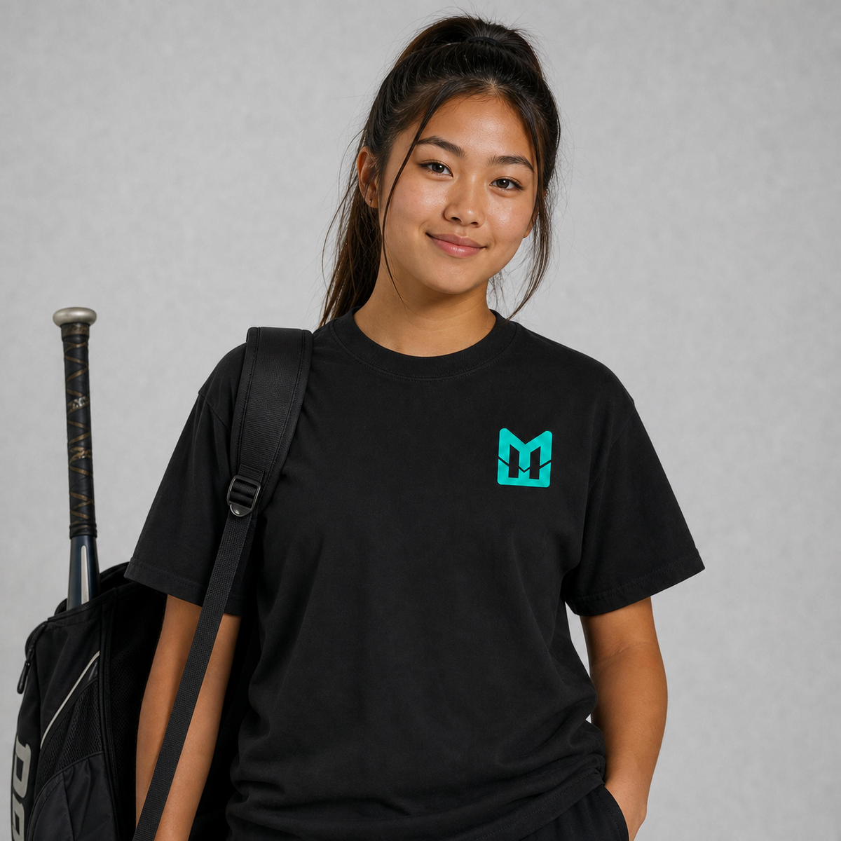 Mental Edge Heavyweight Tee – Teal Logo