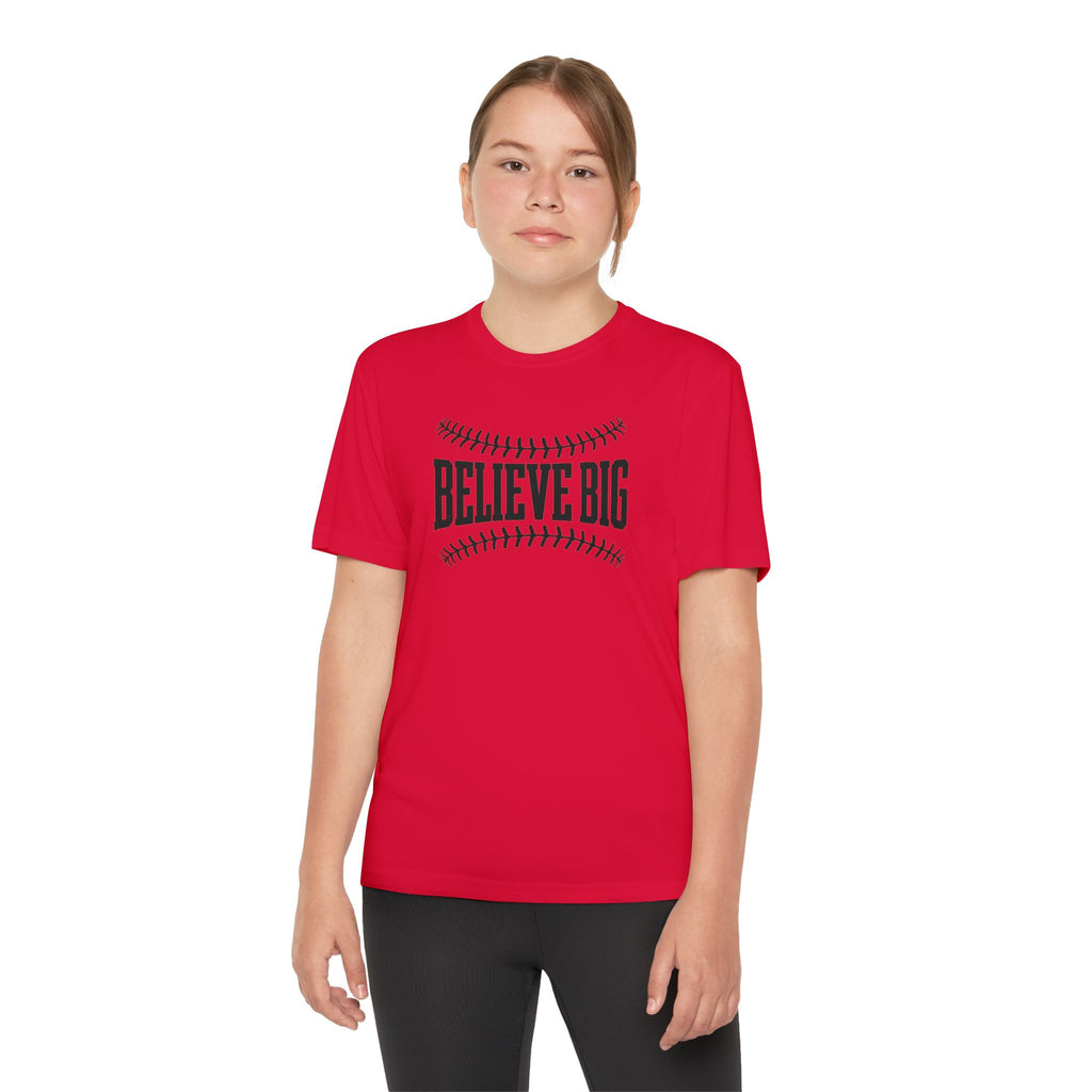 Believe Big Youth Baseball Dri Fit Tee