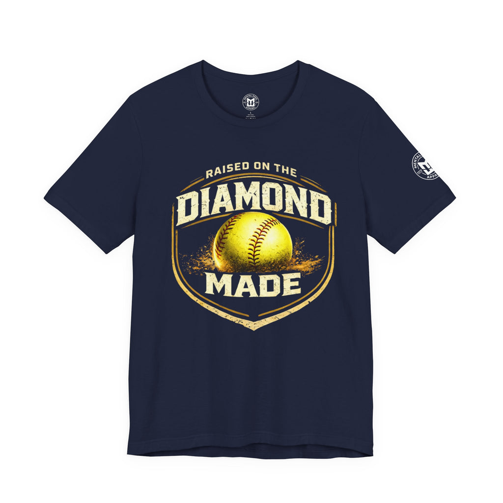 Raised on the Diamond Made Softball Tee