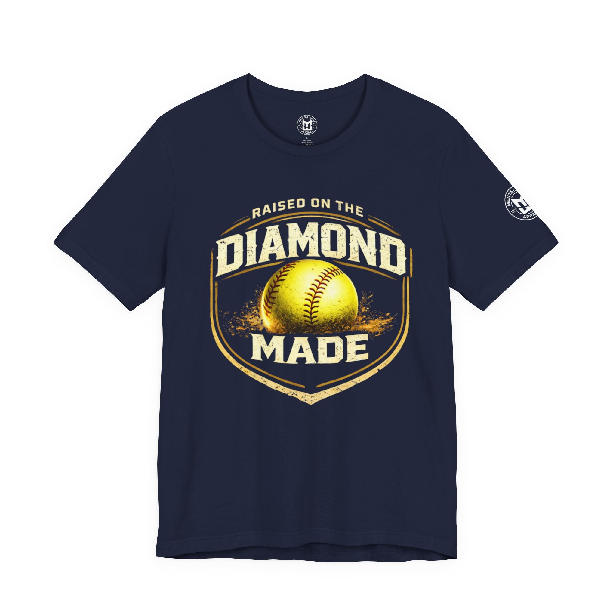 Raised on the Diamond Made Softball Tee