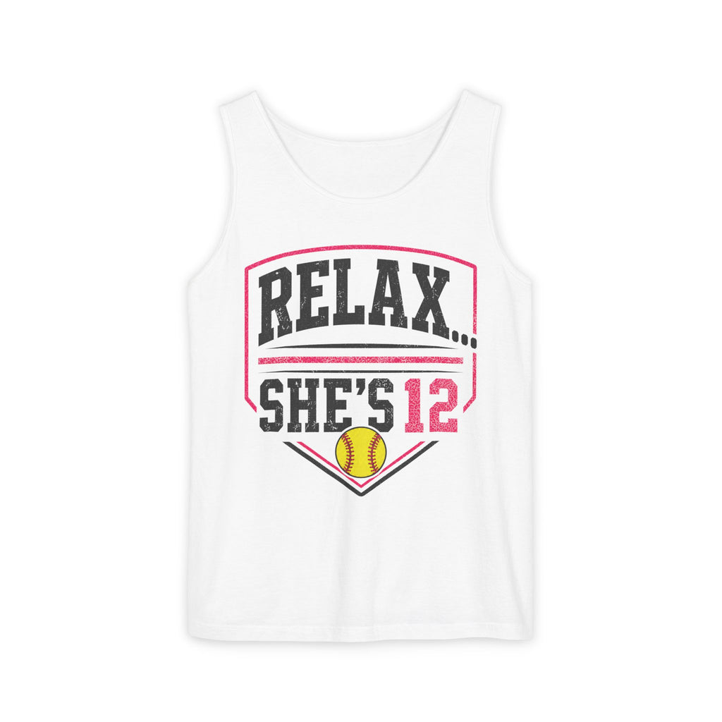 Relax… She's 12 Softball Tank Top