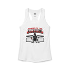 Banned to The Outfield Baseball Moms Ideal Racerback Tank