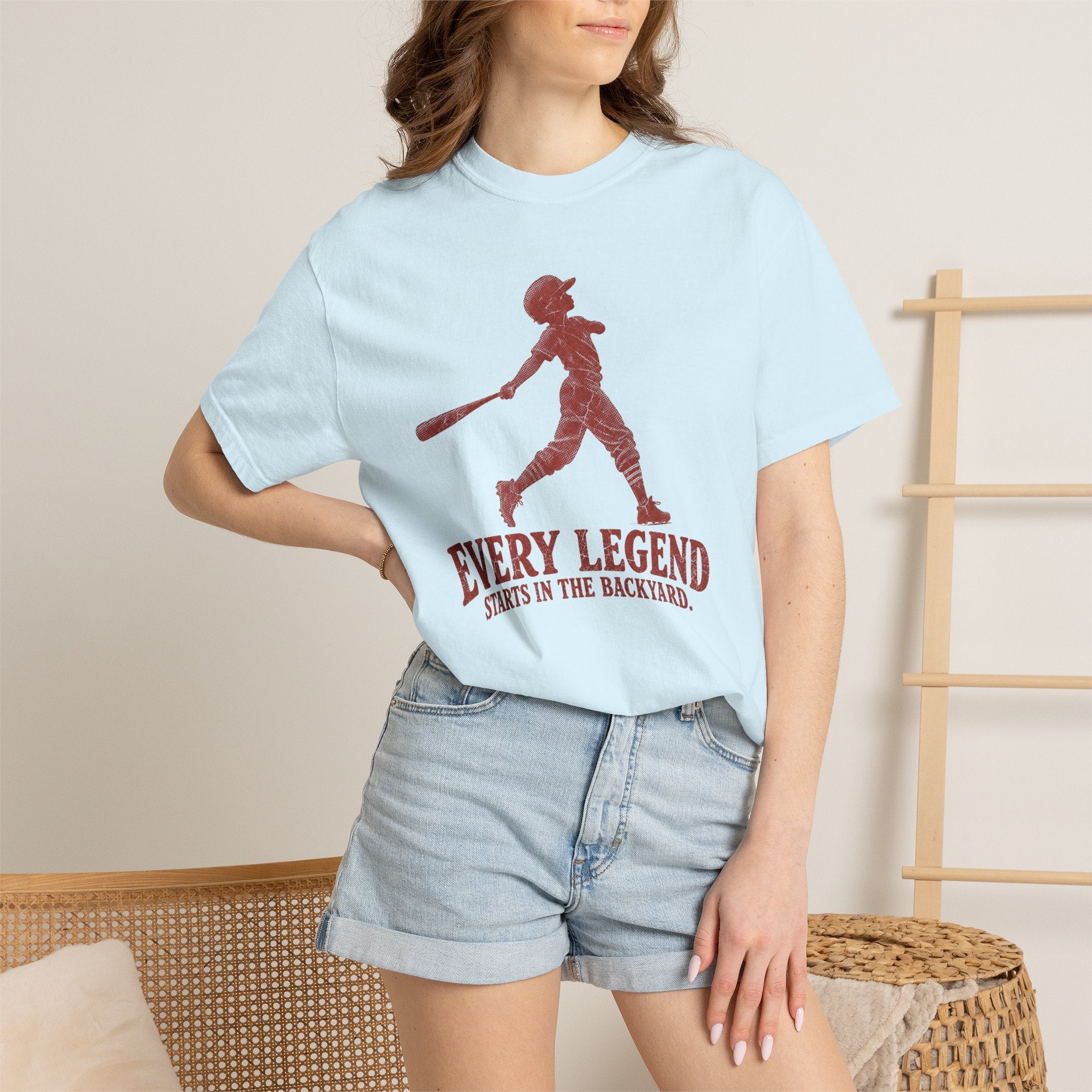 Adult Unisex "Every Legend Starts in the Backyard" Garment-Dyed T-shirt