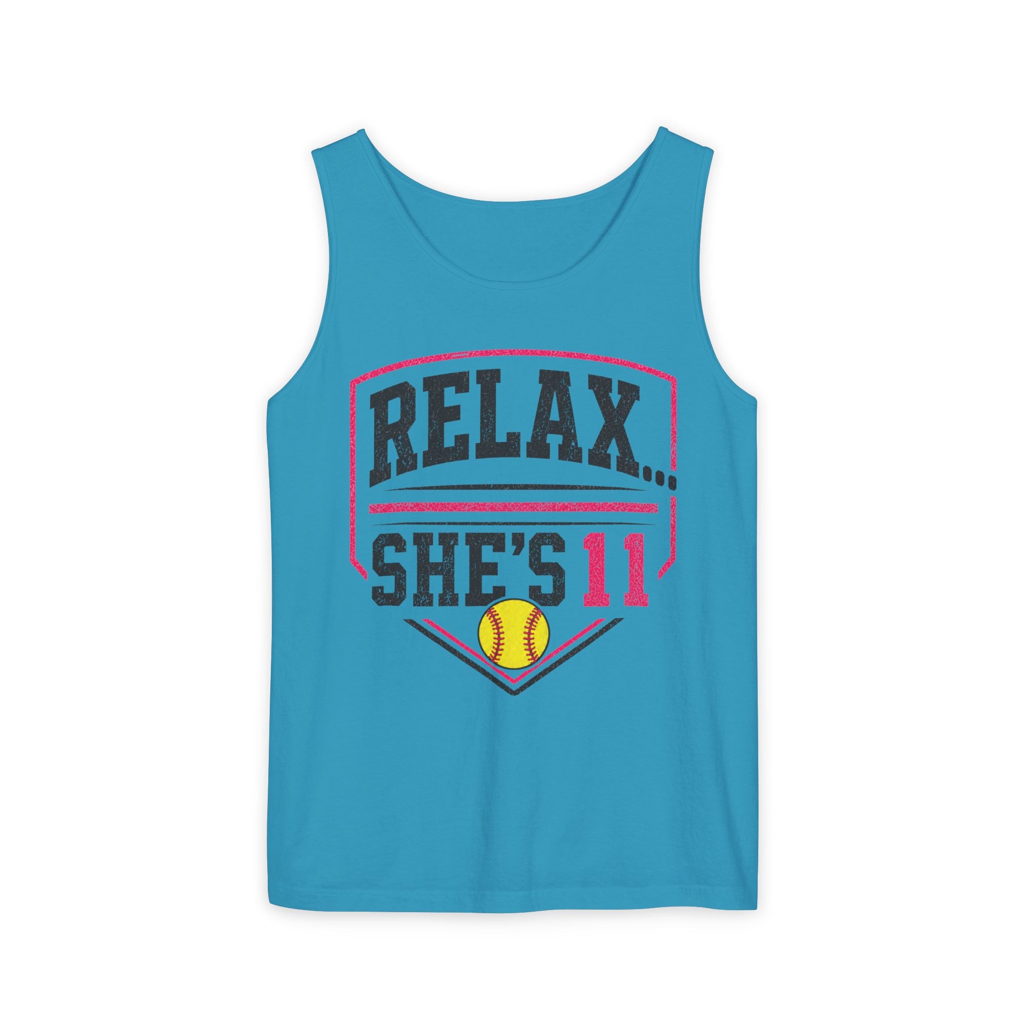 Relax She’s 11 Softball Parent Tank Top