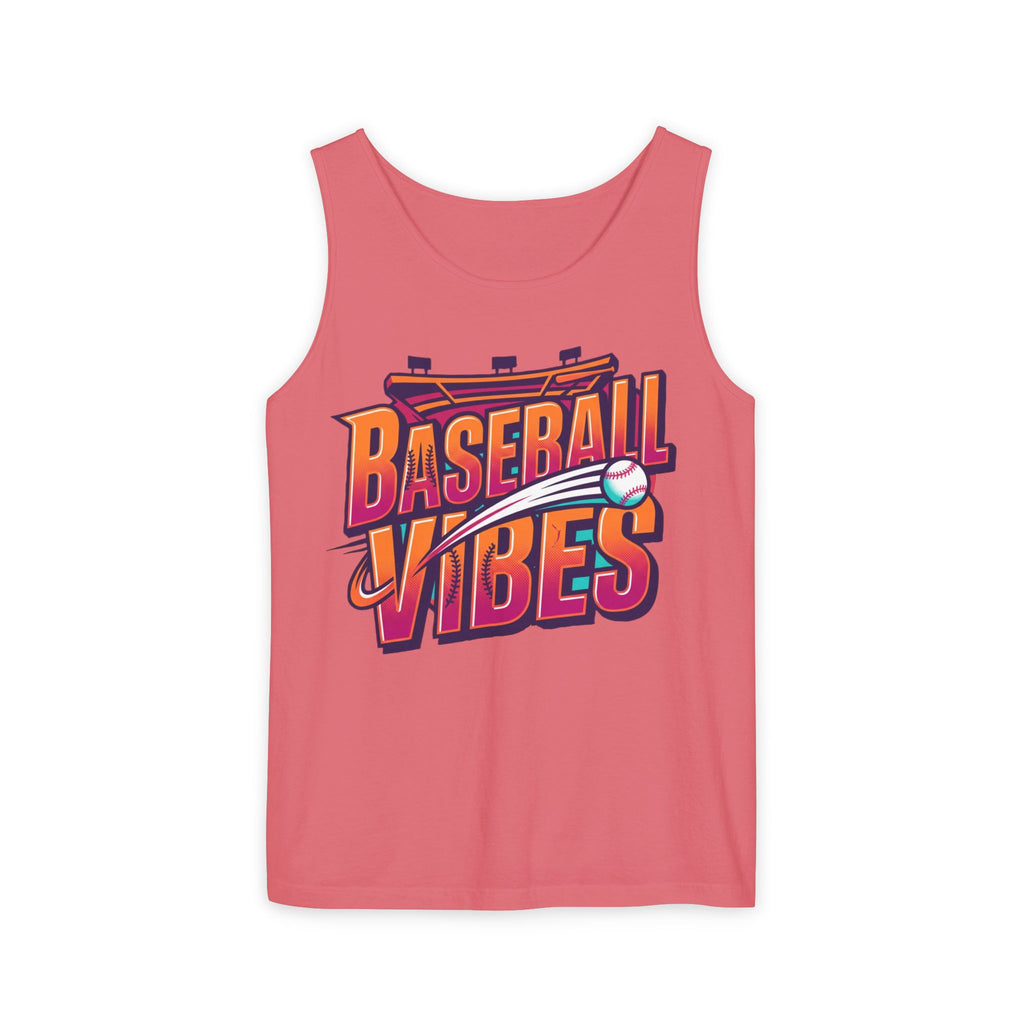 Baseball Vibes Tank Top — Retro Stadium Graphic Baseball Tee