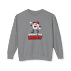 Unisex Adult 'Bring The Heat' Baseball Sweatshirt — Cute Mascot Crewneck for Fans