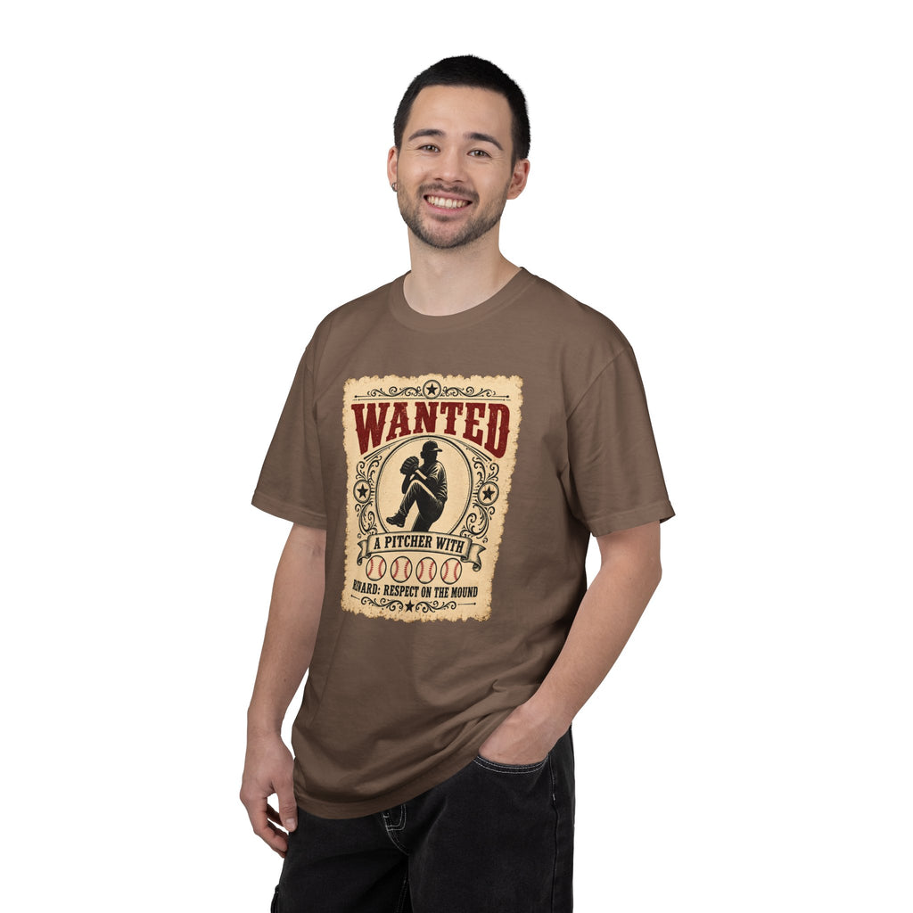 Adult Unisex "Wanted A Pitcher With Balls" Baseball Pitcher Garment-Dyed T-shirt