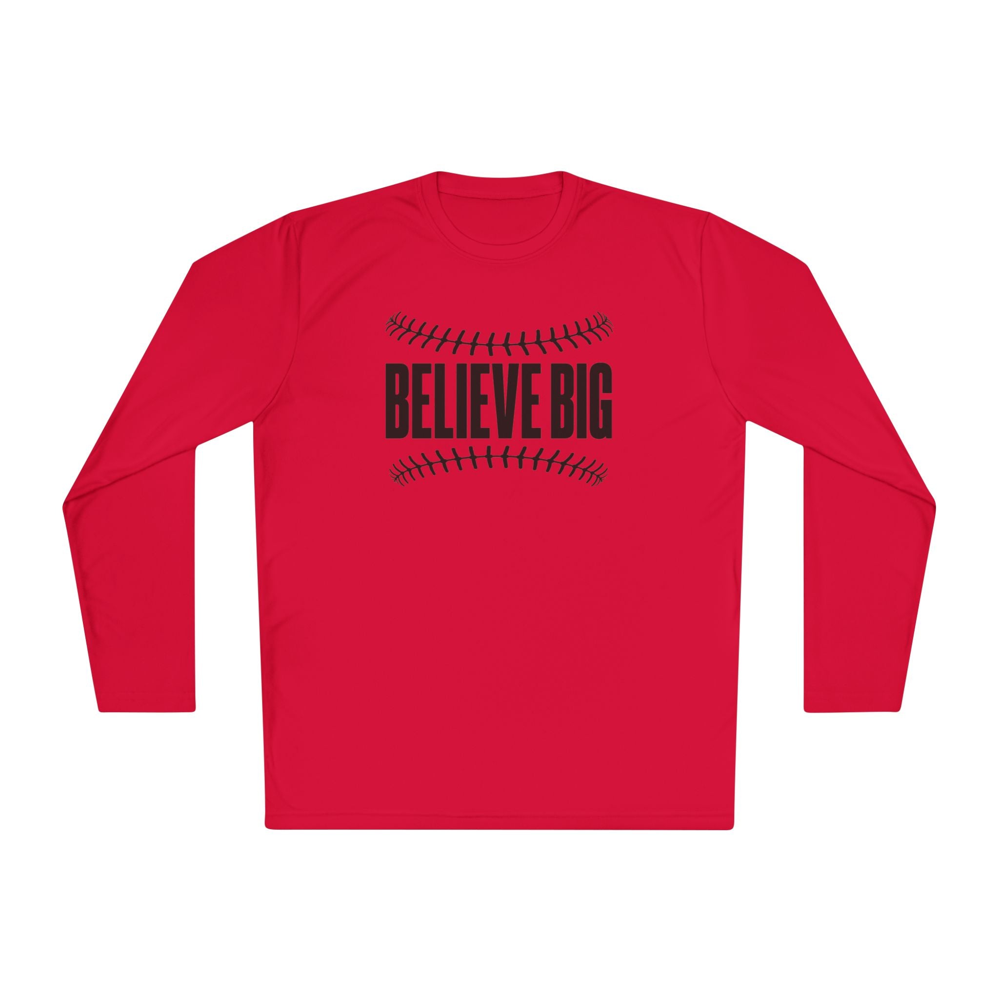Baseball "Believe Big" Long Sleeve Unisex Tee